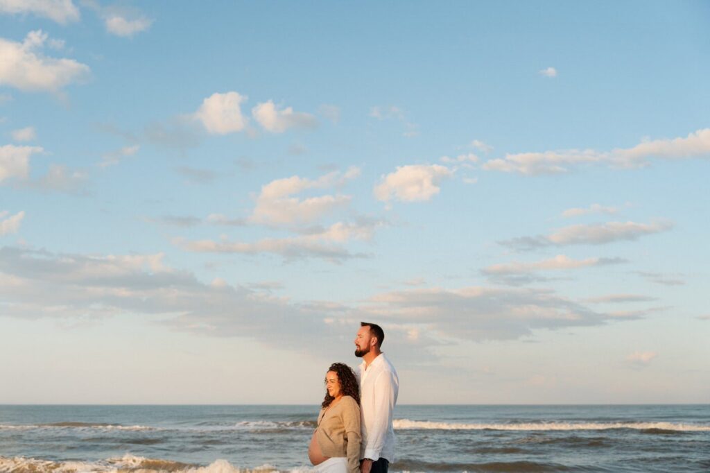 virginia beach maternity session at back bay