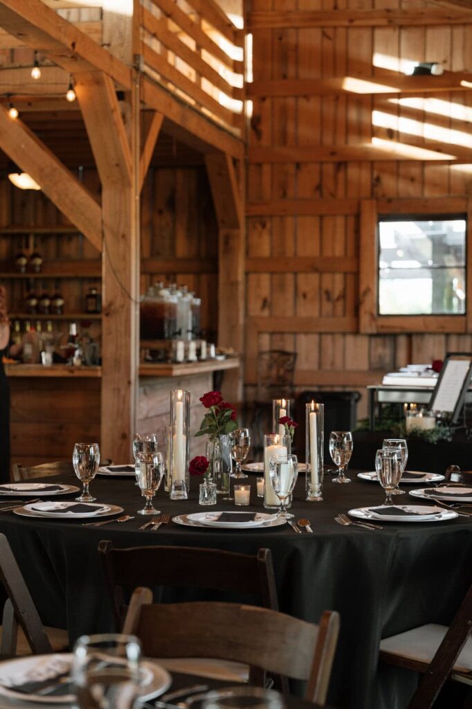 wedding reception details at nashville wedding venue